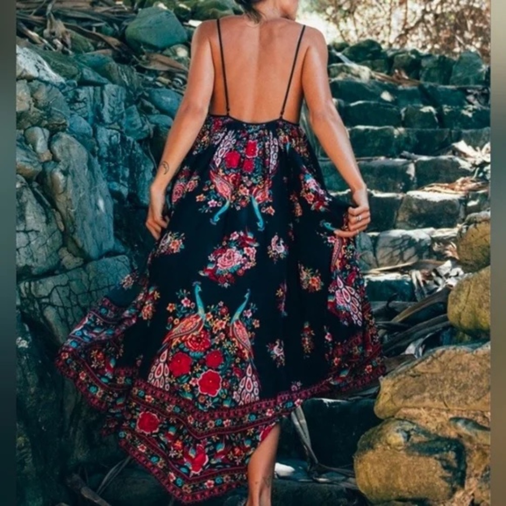 Spell Hotel Paradiso - Jet Black Maxi Dress - Picture 2 of 6